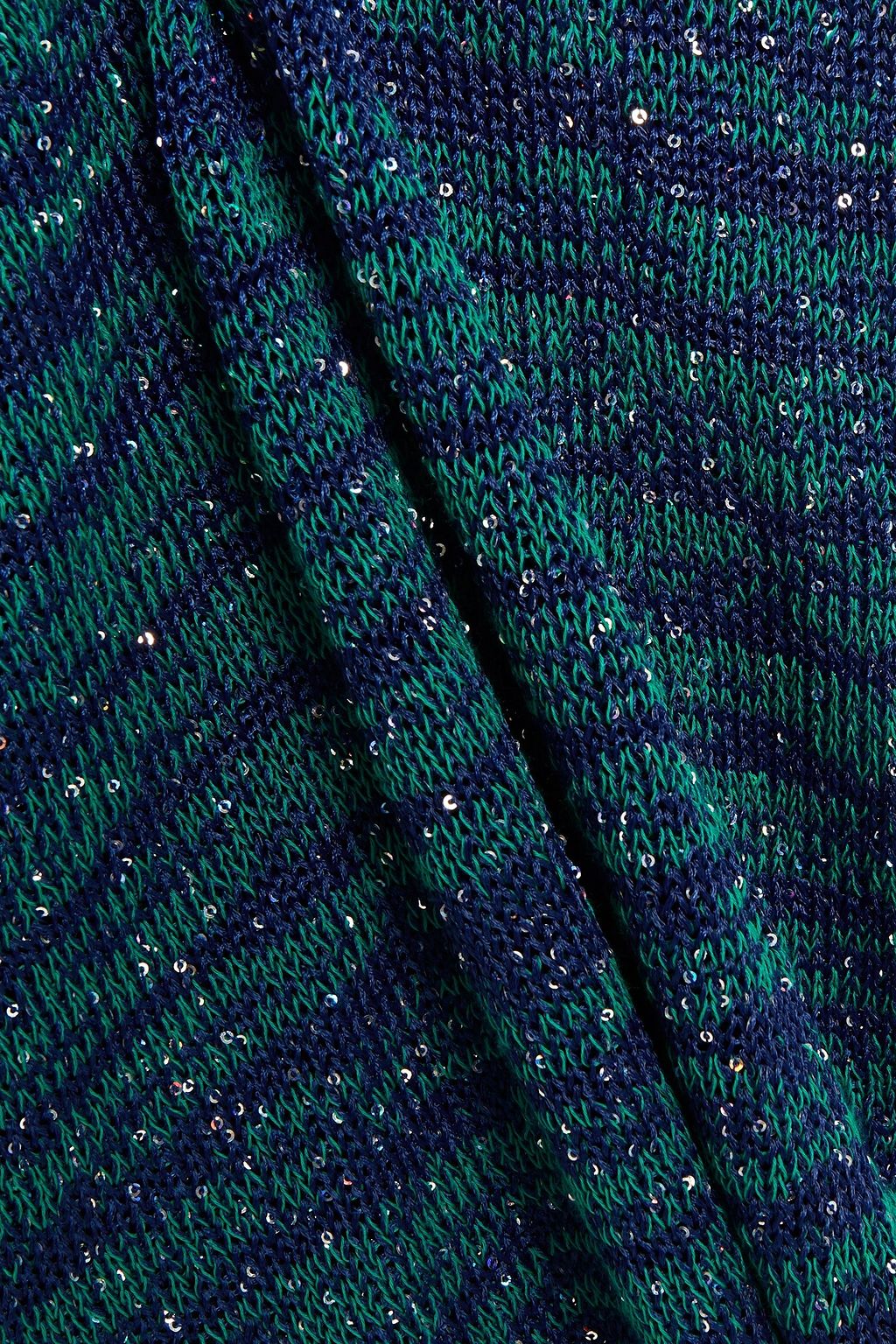 M MISSONI Sequin-embellished knitted wide-leg pants