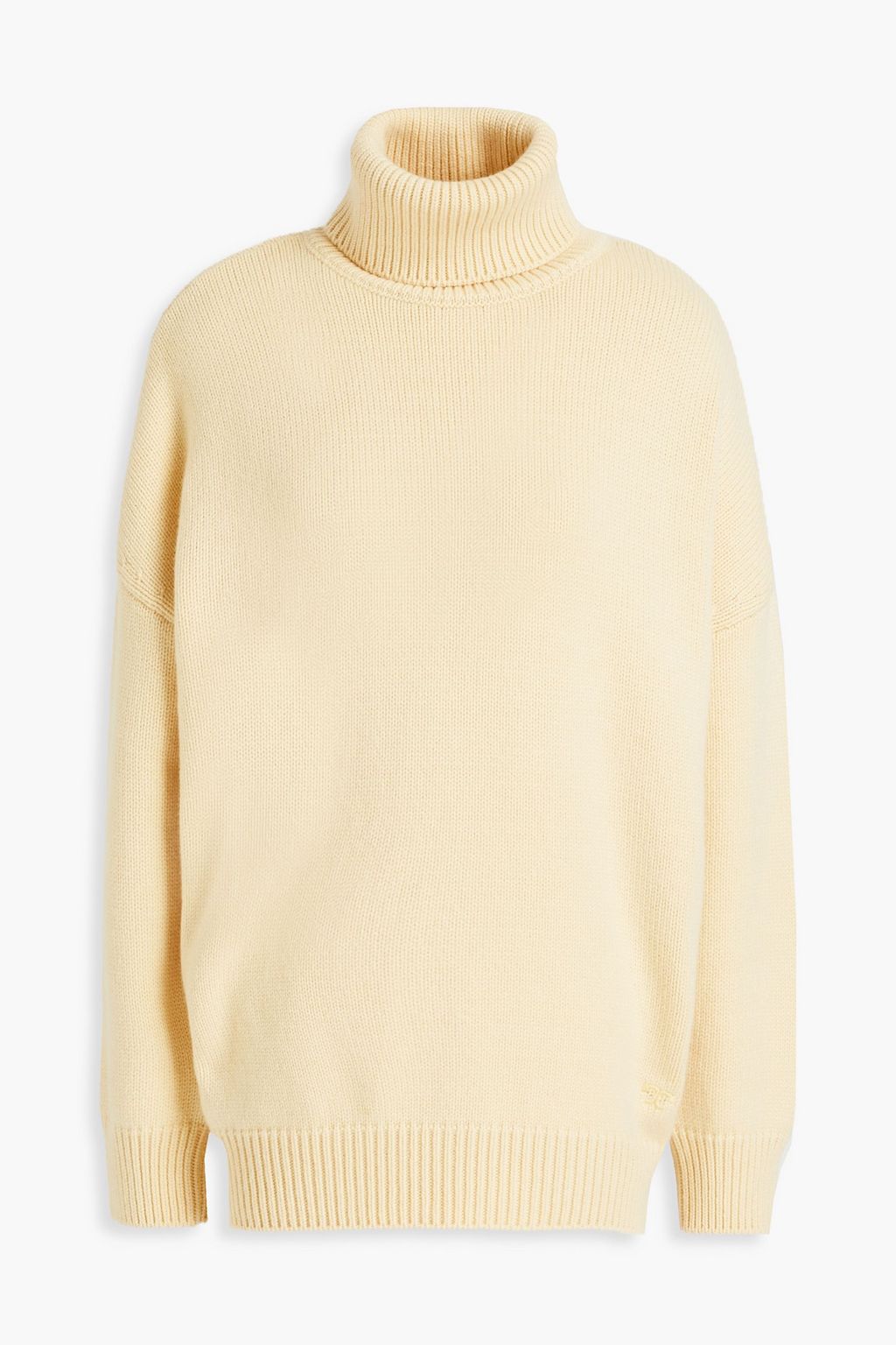 TORY BURCH Oversized merino wool and cashmere-blend turtleneck sweater |  Sale up to 70% off | THE OUTNET