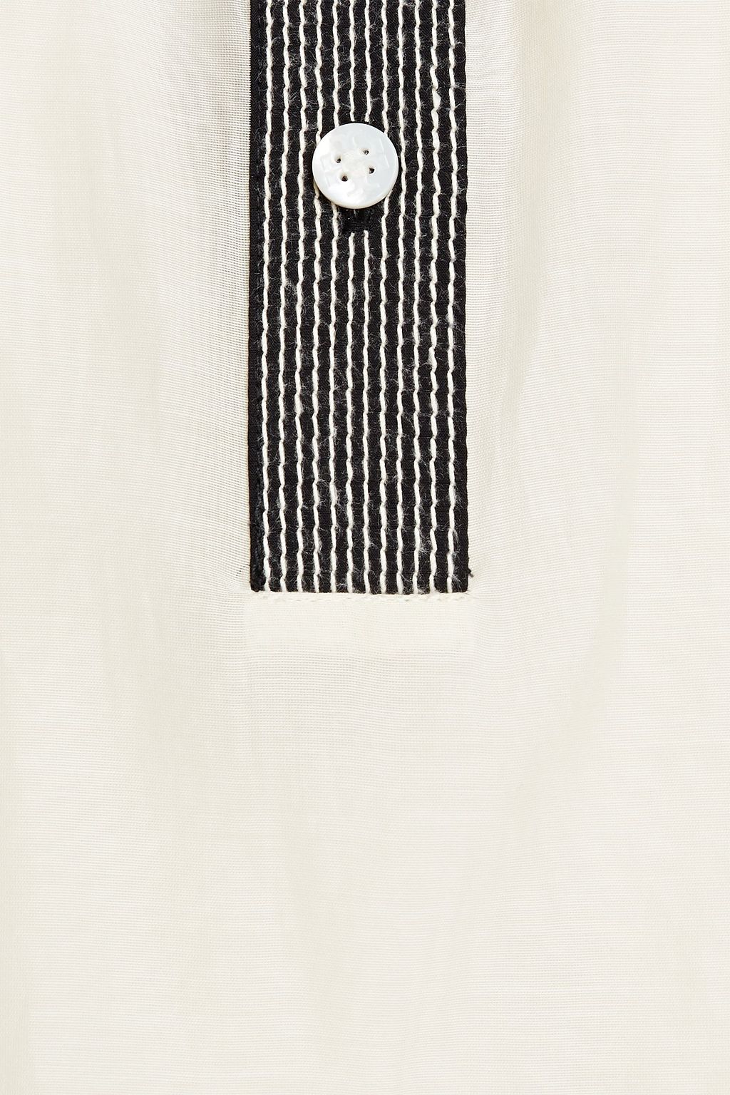 TORY BURCH Cotton and silk-blend organza blouse