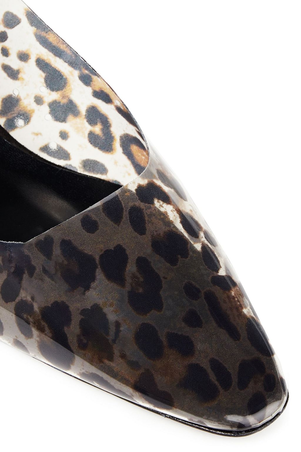BY FAR Andrea leopard-print PVC pumps