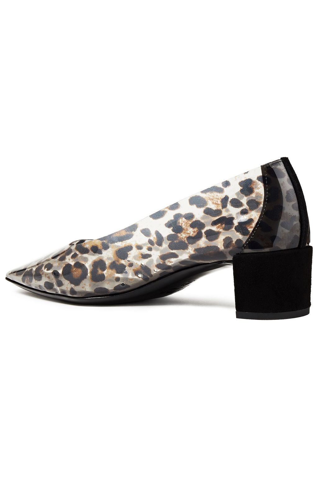 BY FAR Andrea leopard-print PVC pumps
