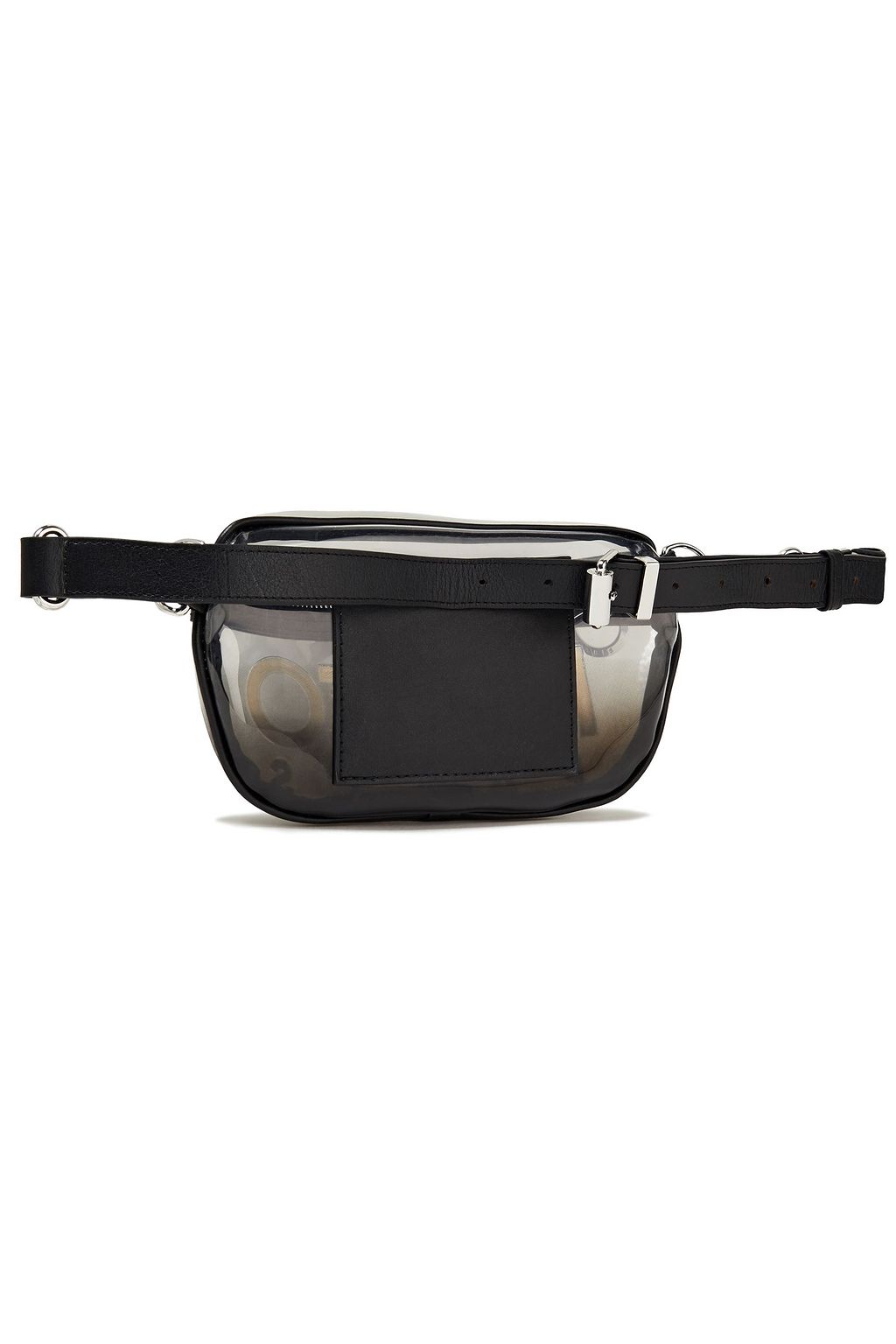 KENZO Appliquéd PVC and leather belt bag