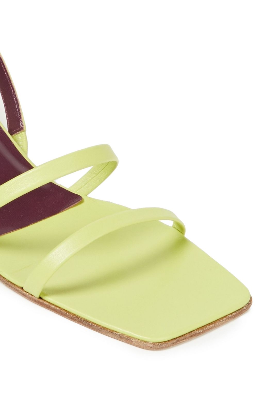 BY FAR Renata leather slingback sandals
