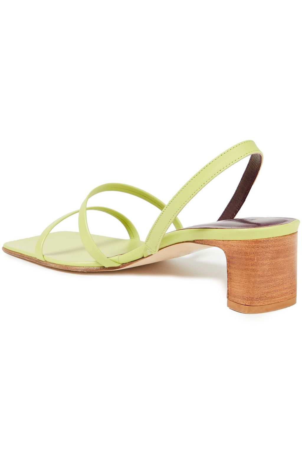 BY FAR Renata leather slingback sandals