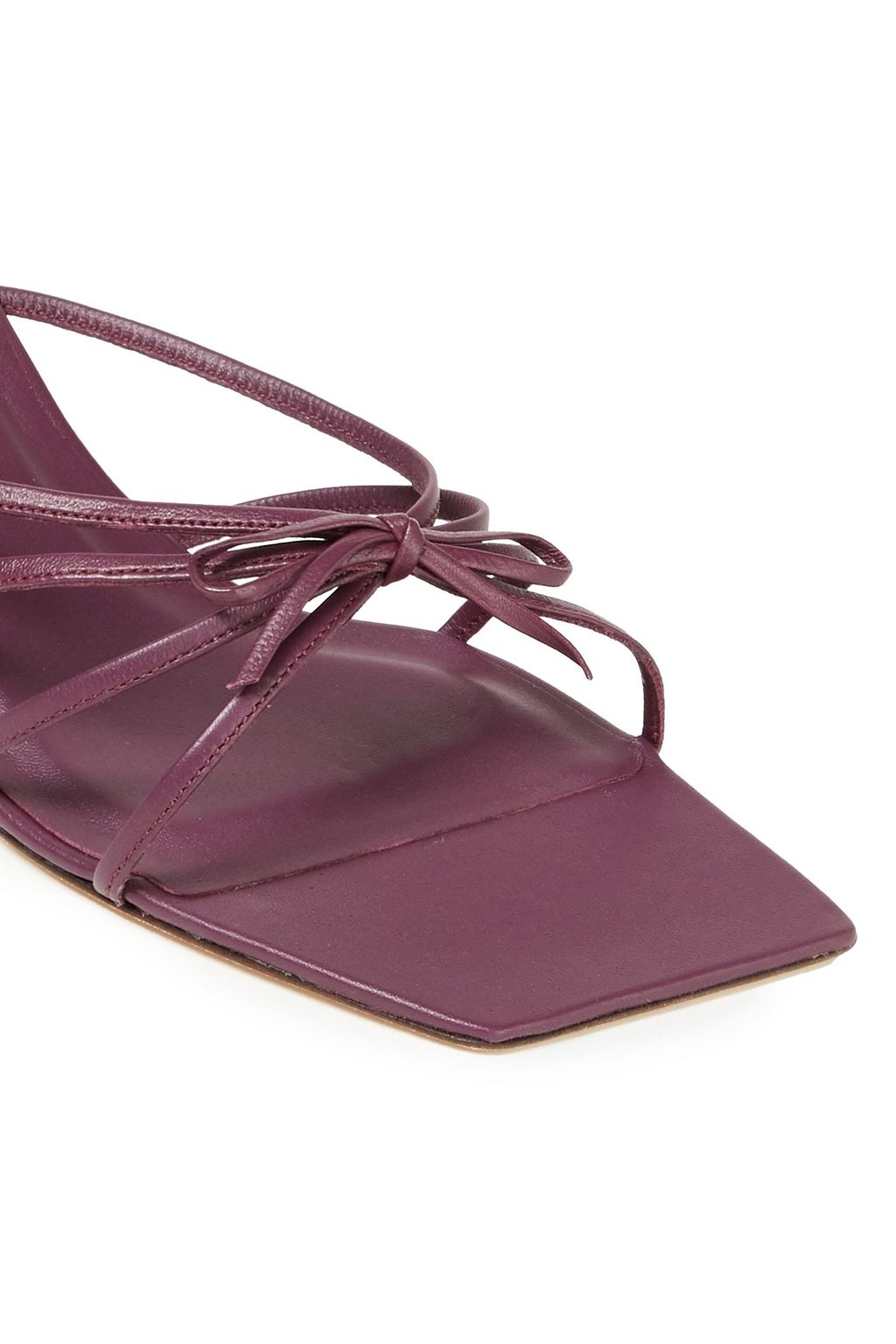 BY FAR Marissa bow-embellished leather mules