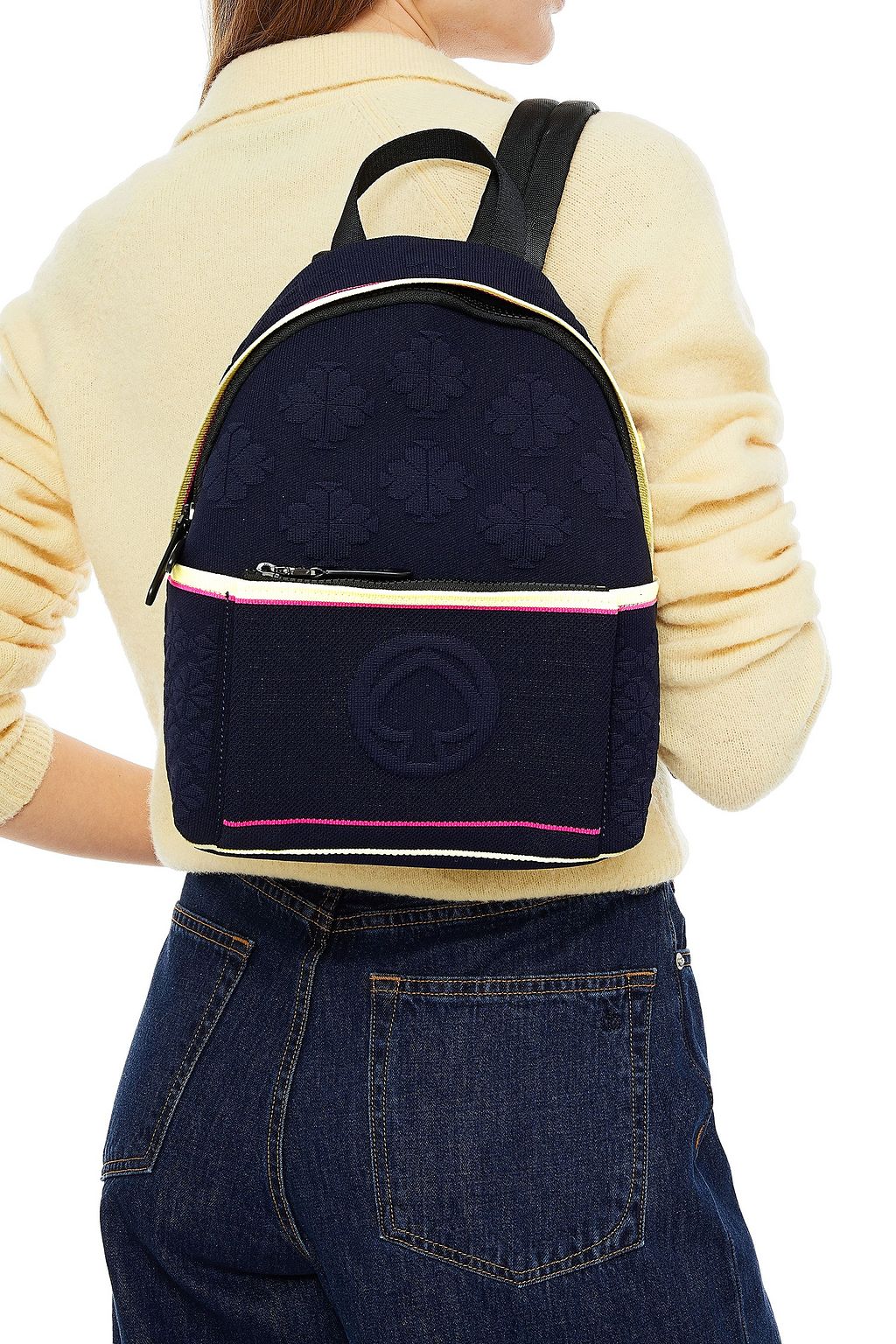 KATE SPADE NEW YORK Jacquard-knit backpack