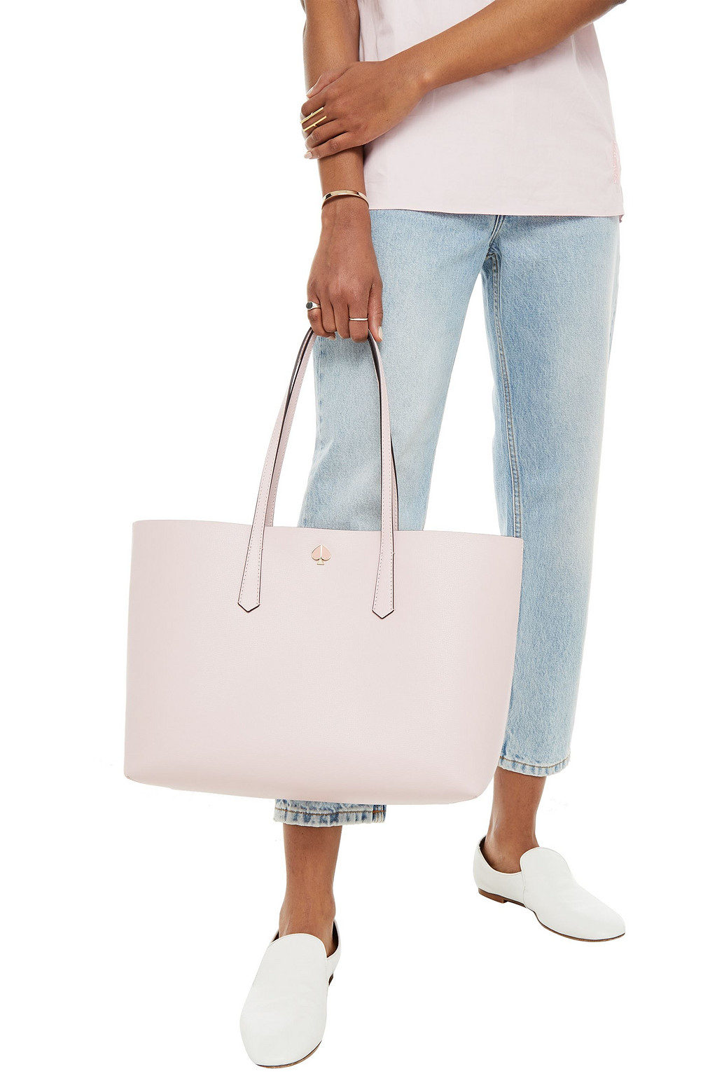 KATE SPADE NEW YORK Pebbled-leather tote