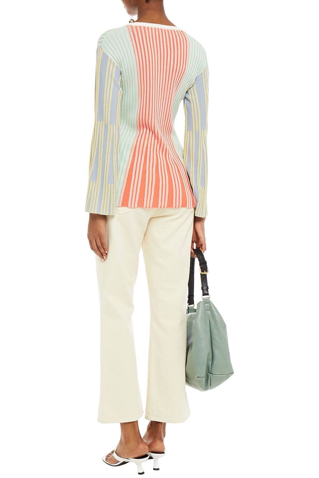 KENZO Color-block jacquard-knit sweater
