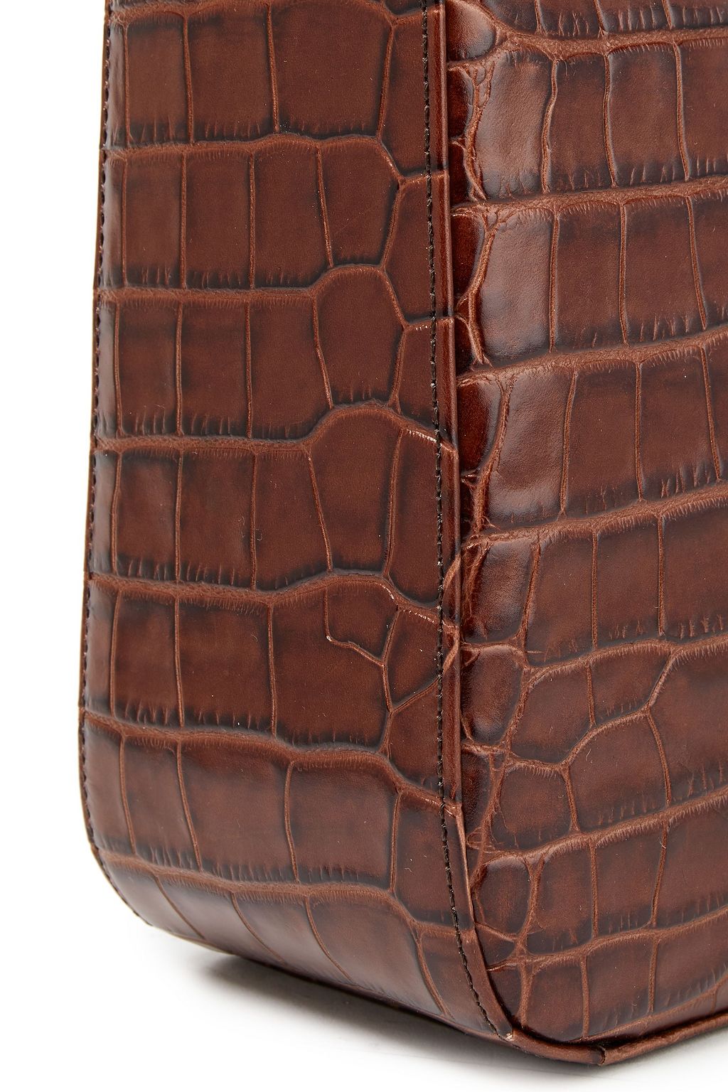 BY FAR Eric croc-effect leather tote