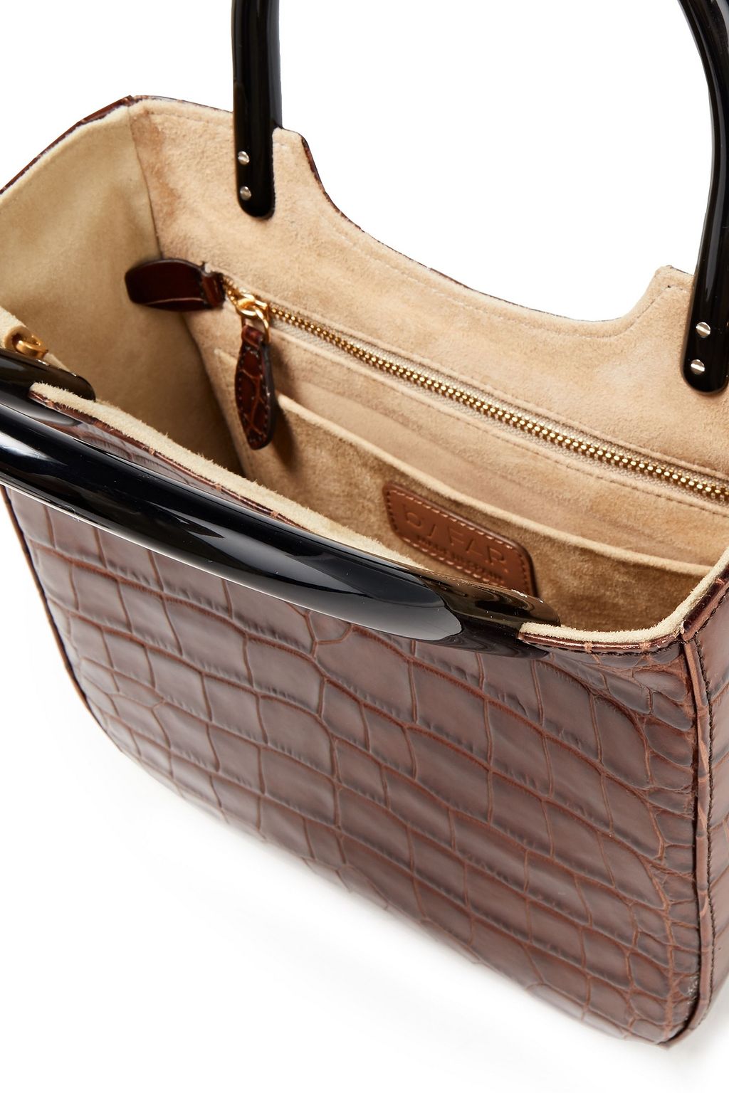 BY FAR Eric croc-effect leather tote