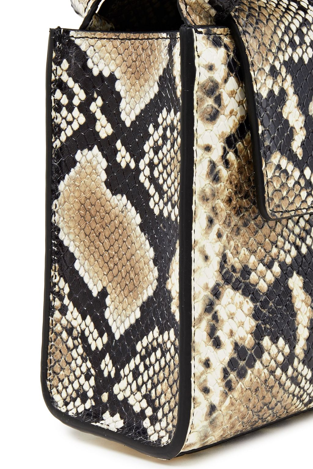 BY FAR Sabrina croc-effect leather tote