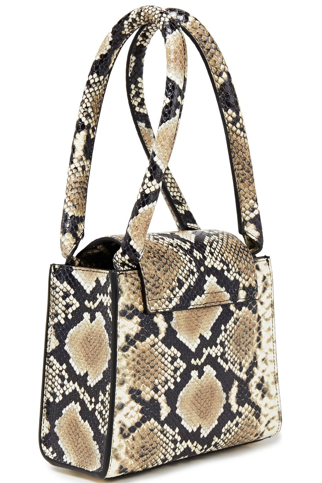 BY FAR Sabrina croc-effect leather tote