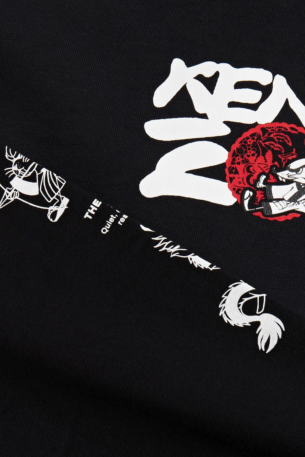 KENZO Cropped printed cotton-jersey top