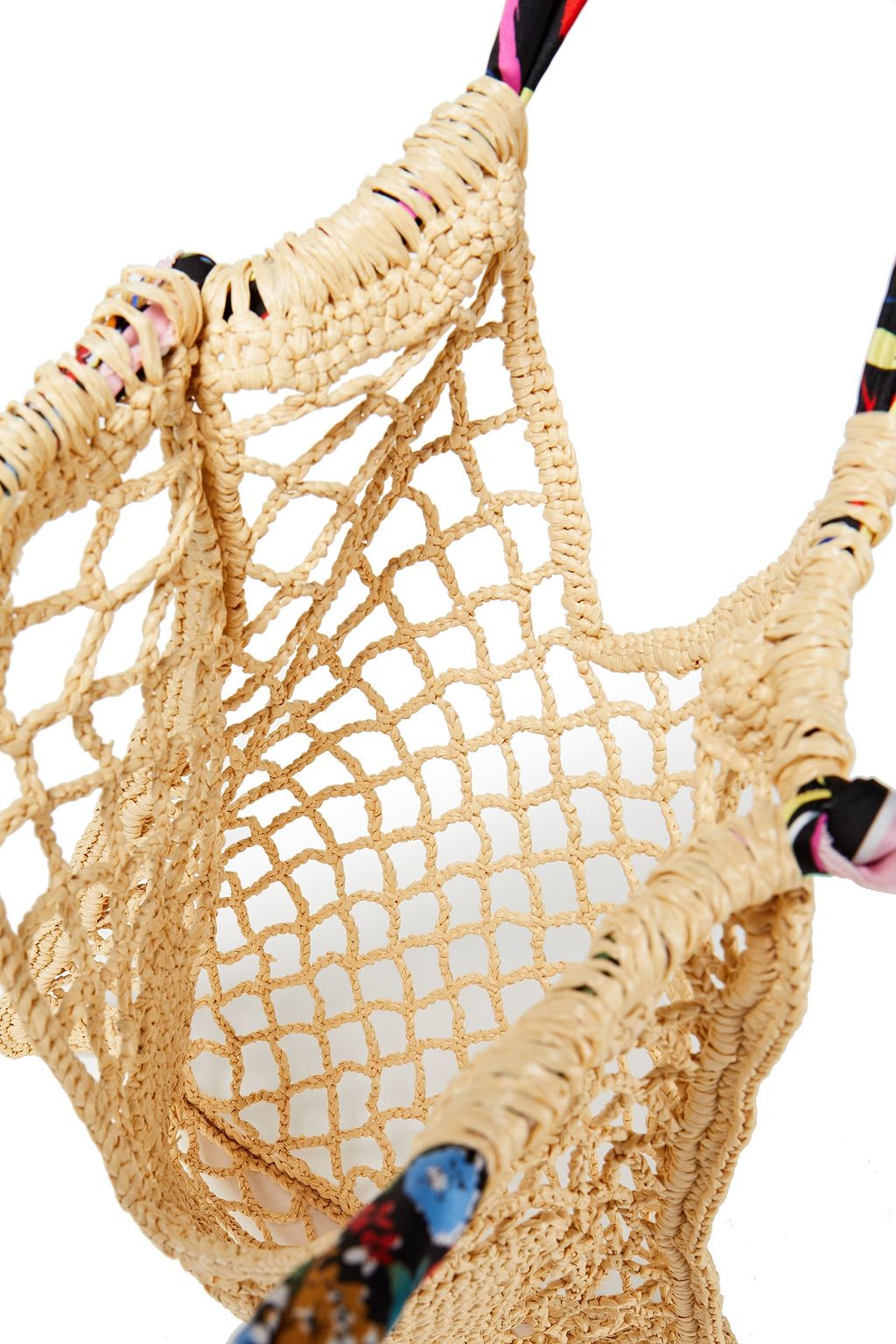 M MISSONI Crocheted faux raffia tote