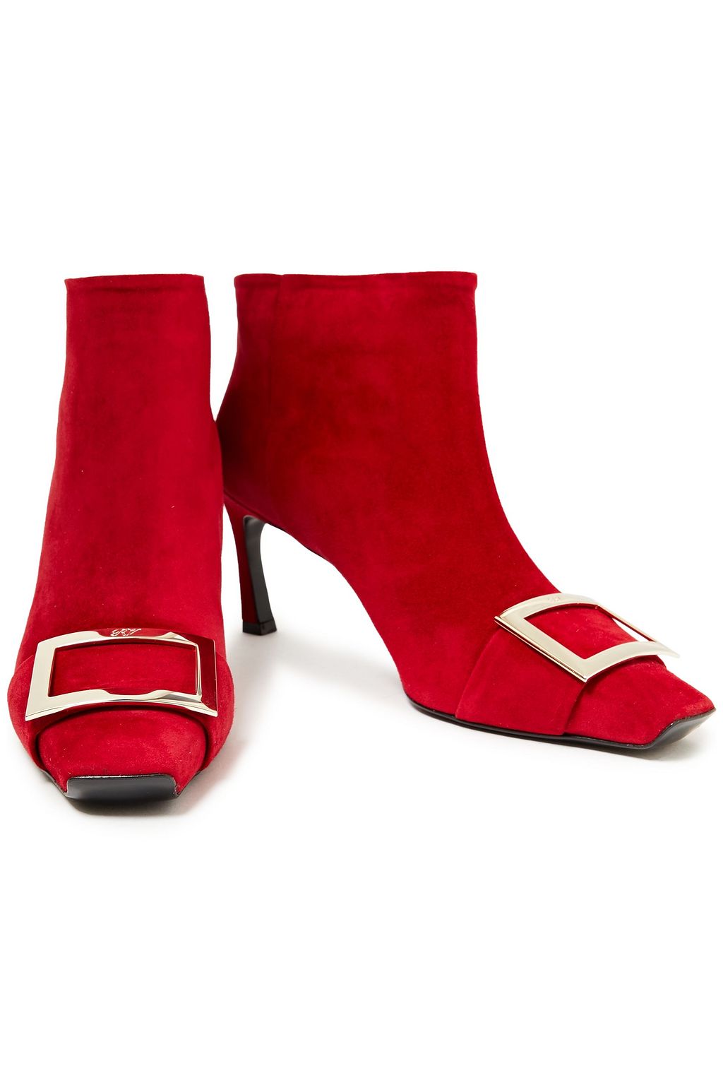 ROGER VIVIER Belle Vivier Trompette スエード アンクルブーツ