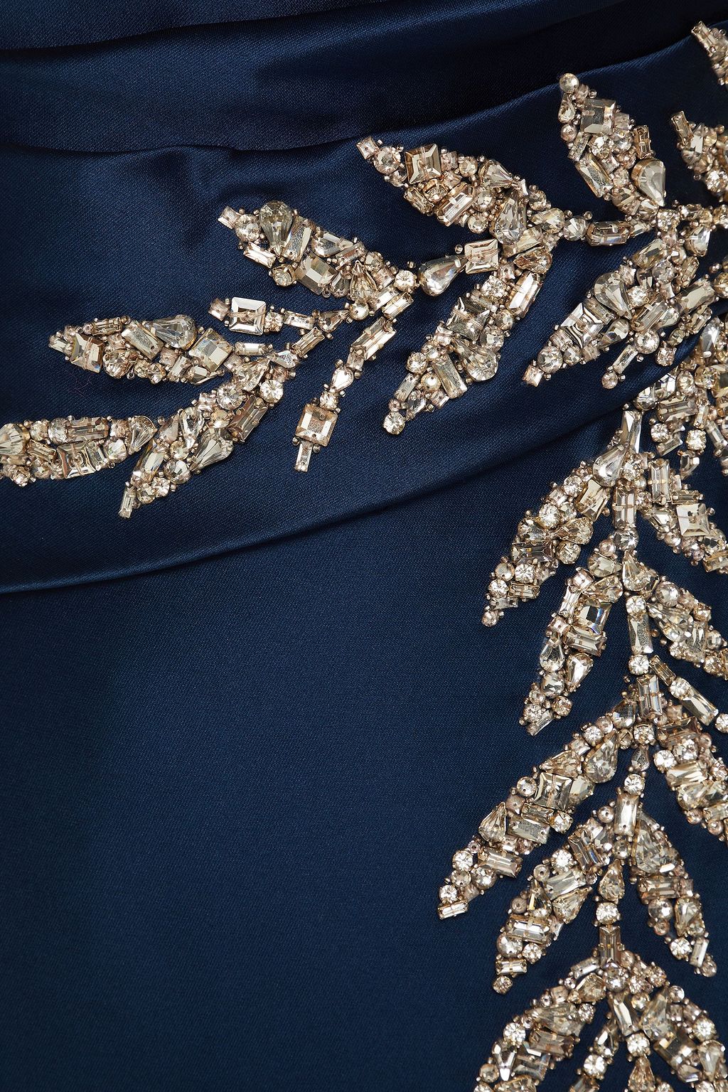 CAROLINA HERRERA Strapless embellished duchesse-satin gown