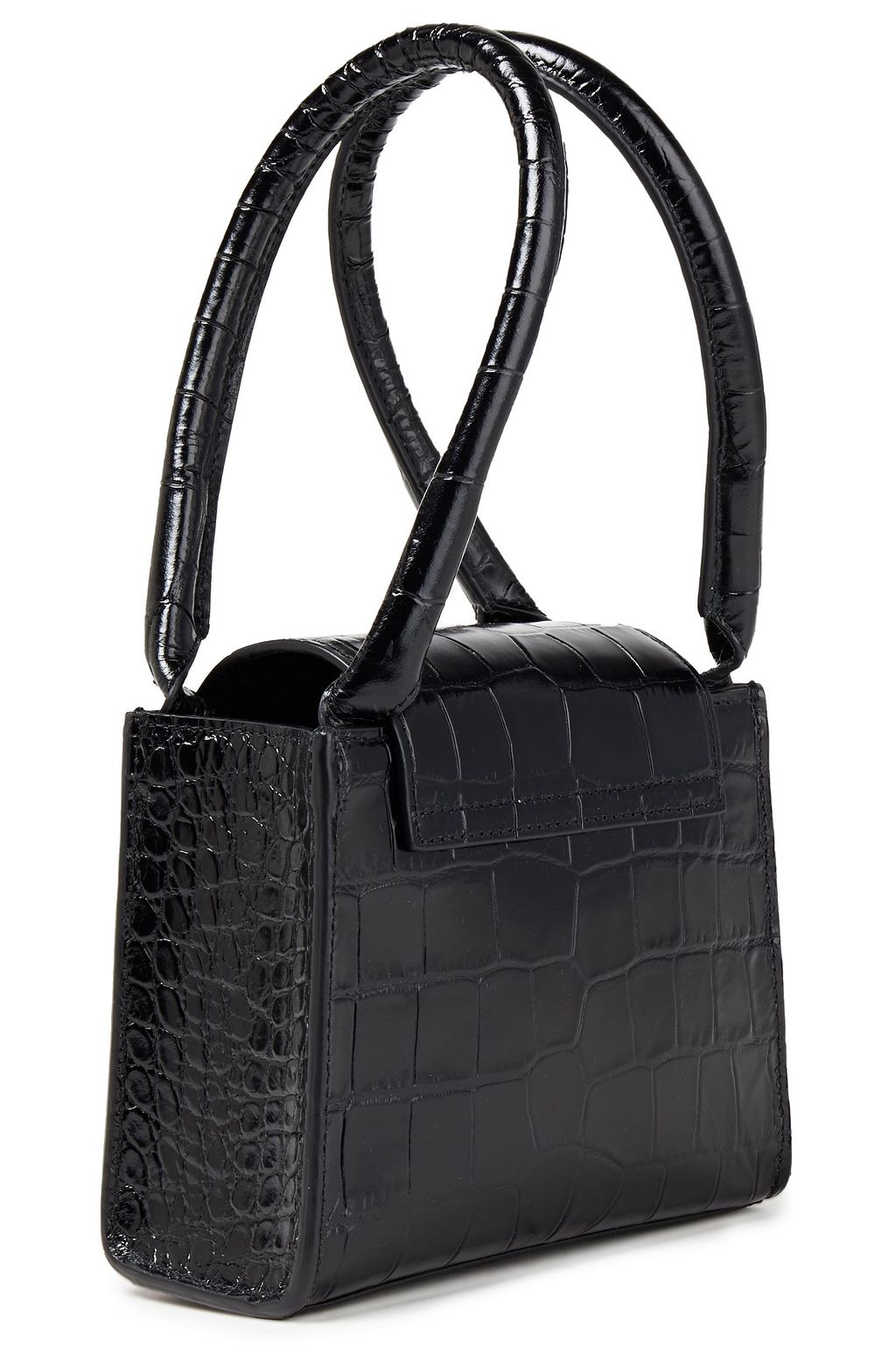 BY FAR Sabrina croc-effect leather tote
