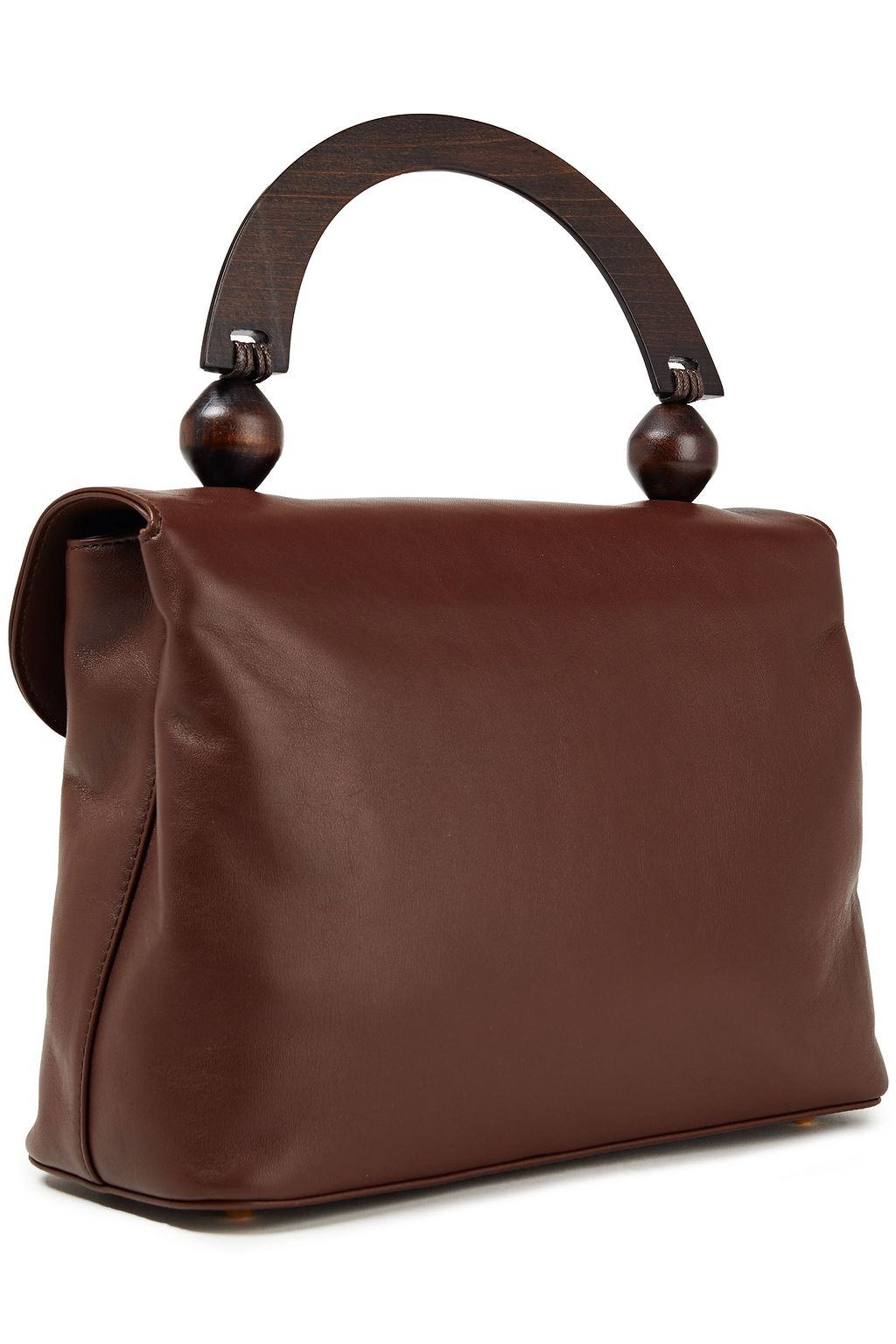 BY FAR Wood and leather tote