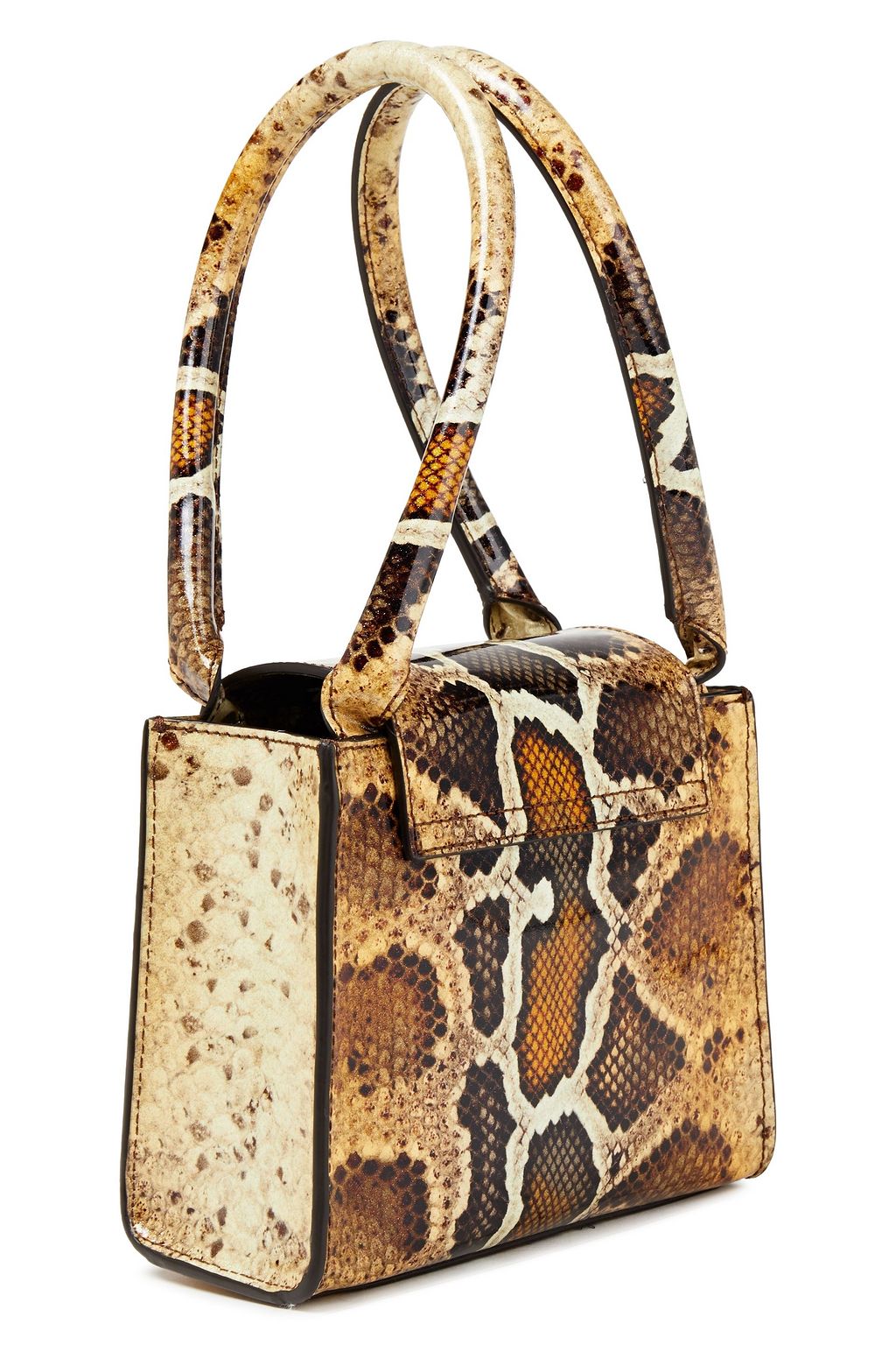 BY FAR Sabrina croc-effect leather tote