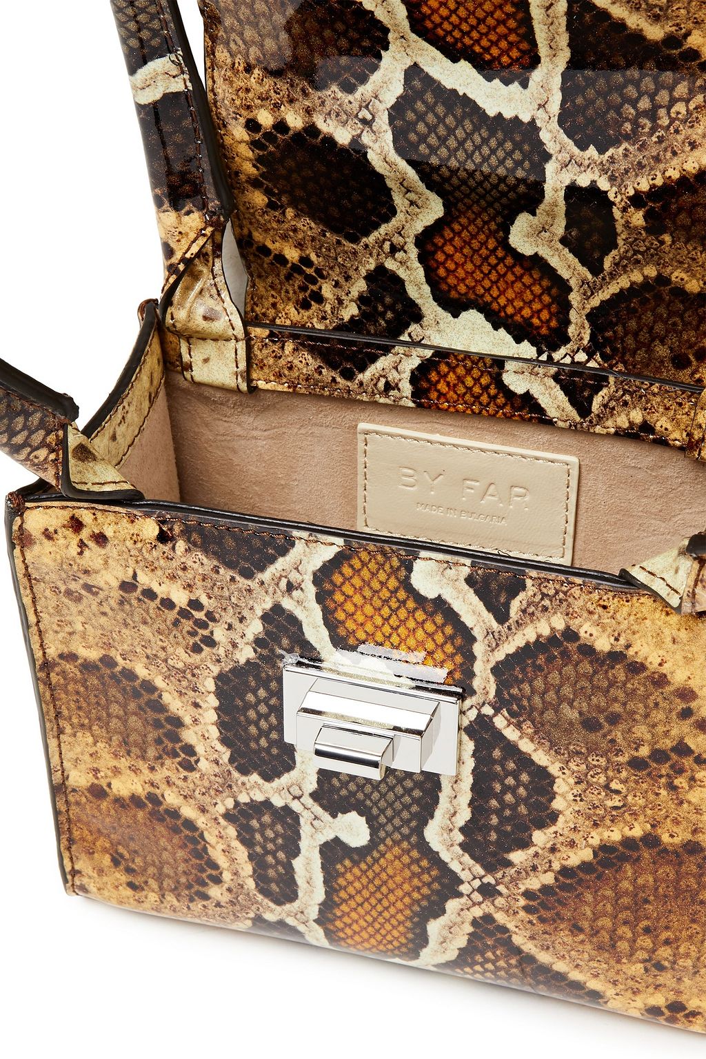 BY FAR Sabrina croc-effect leather tote