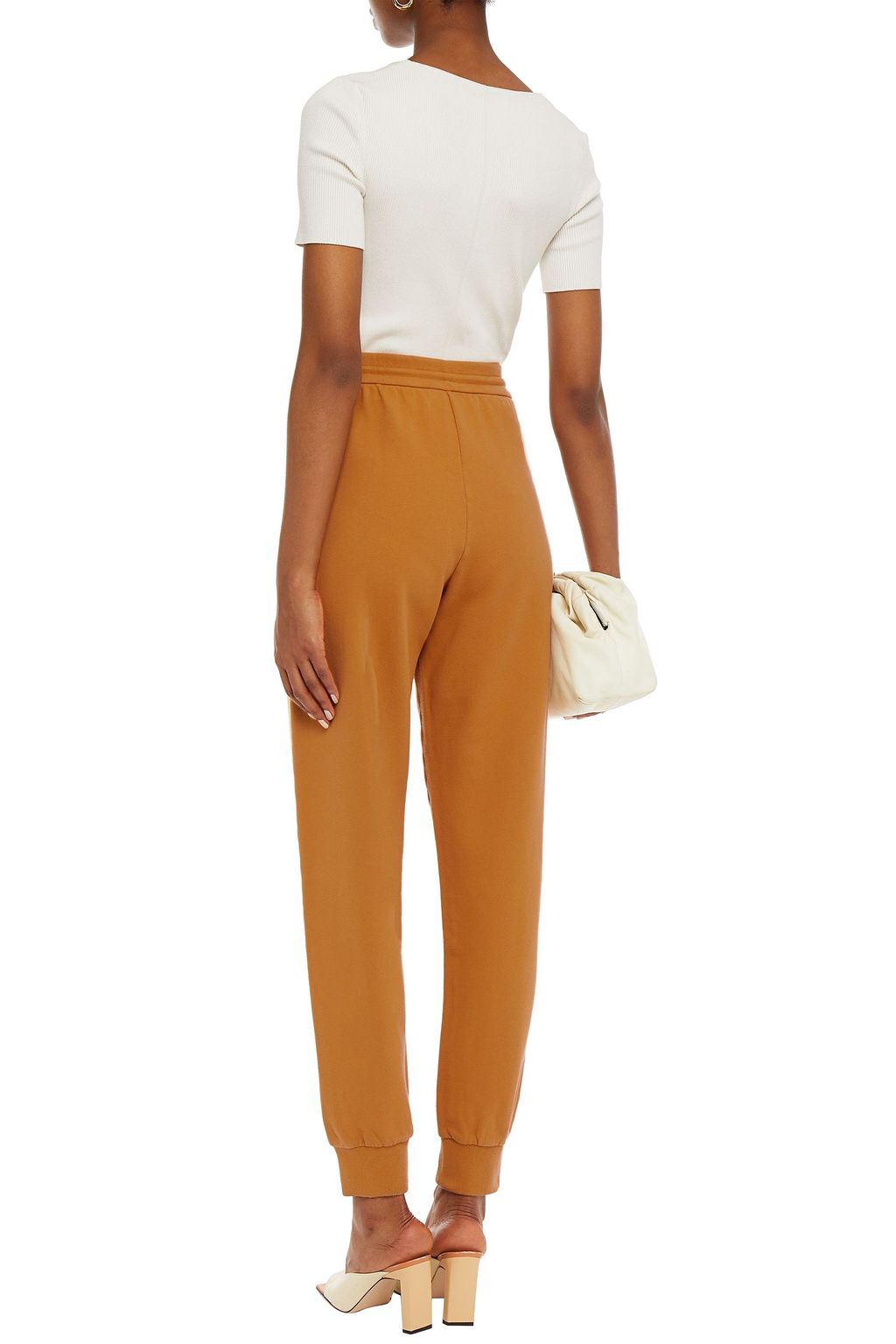 M MISSONI Embroidered French cotton-terry track pants