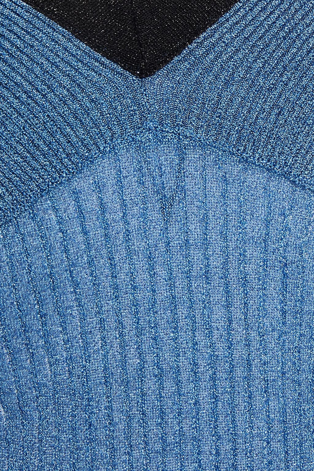 M MISSONI Metallic ribbed-knit camisole