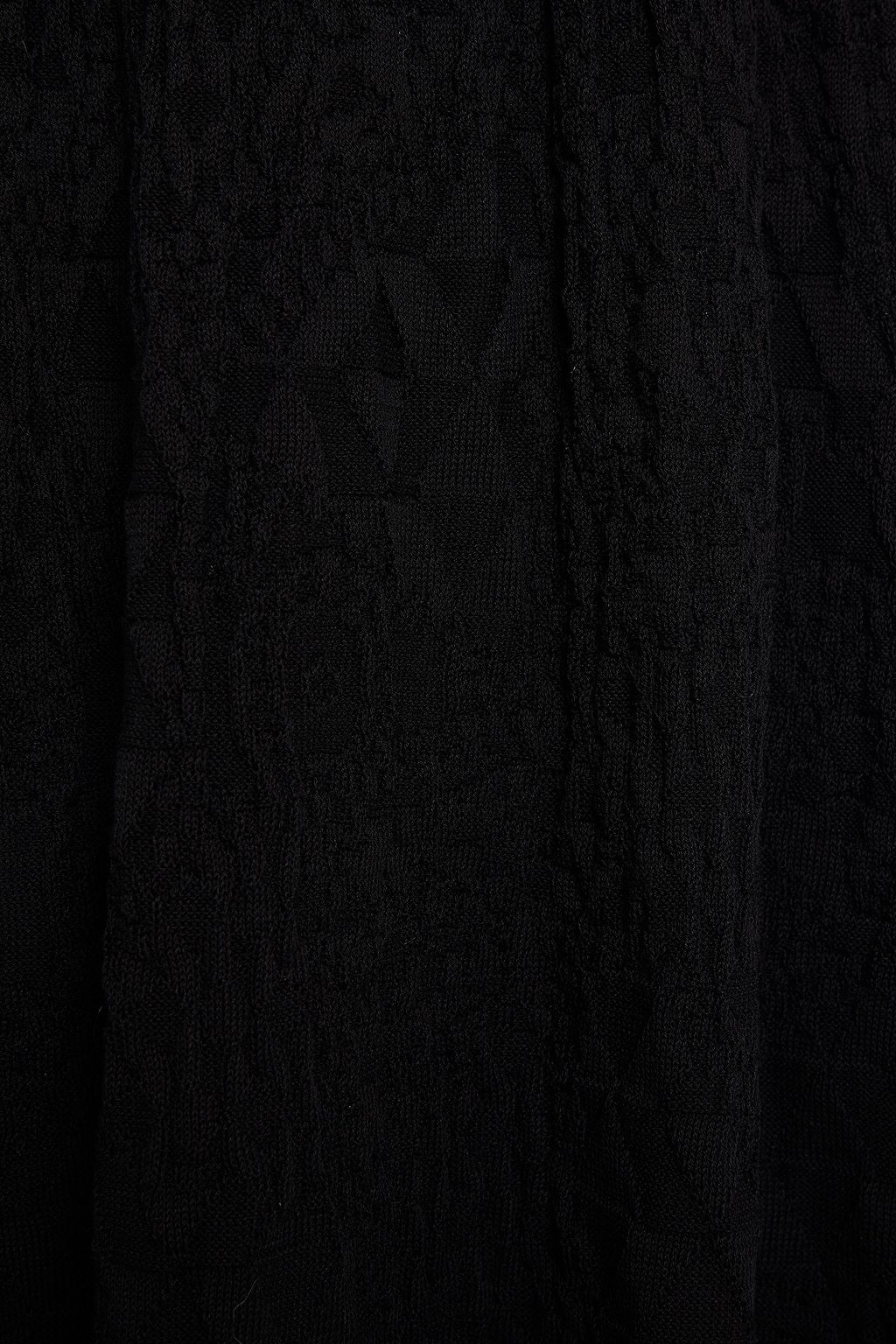 M MISSONI Paneled crochet-knit cotton mini dress