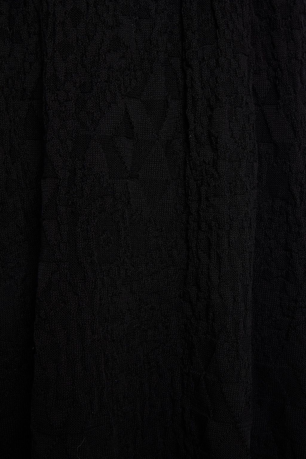M MISSONI Ribbed and crochet-knit cotton dress