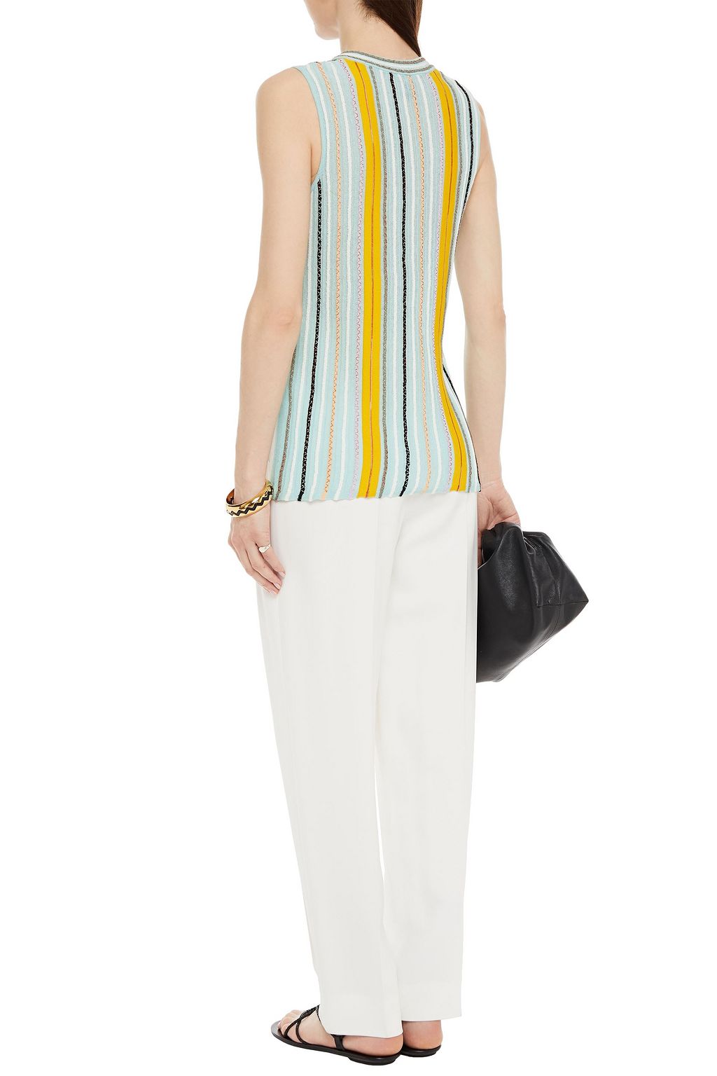 M MISSONI Striped cotton-blend top