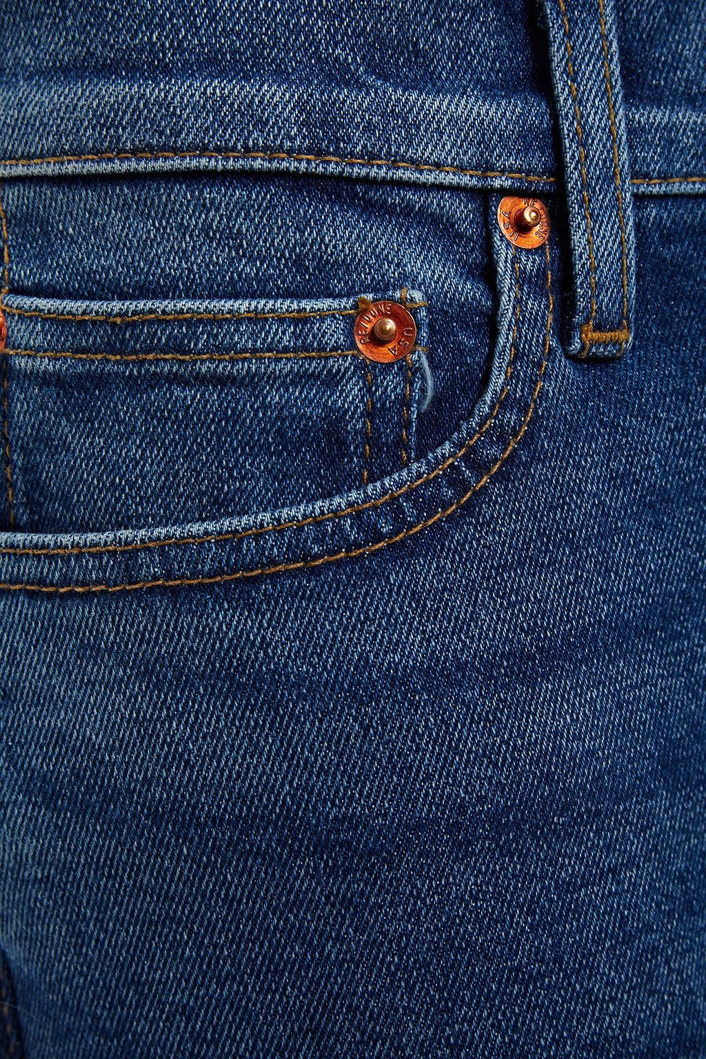 RE/DONE Cropped mid-rise slim-leg jeans