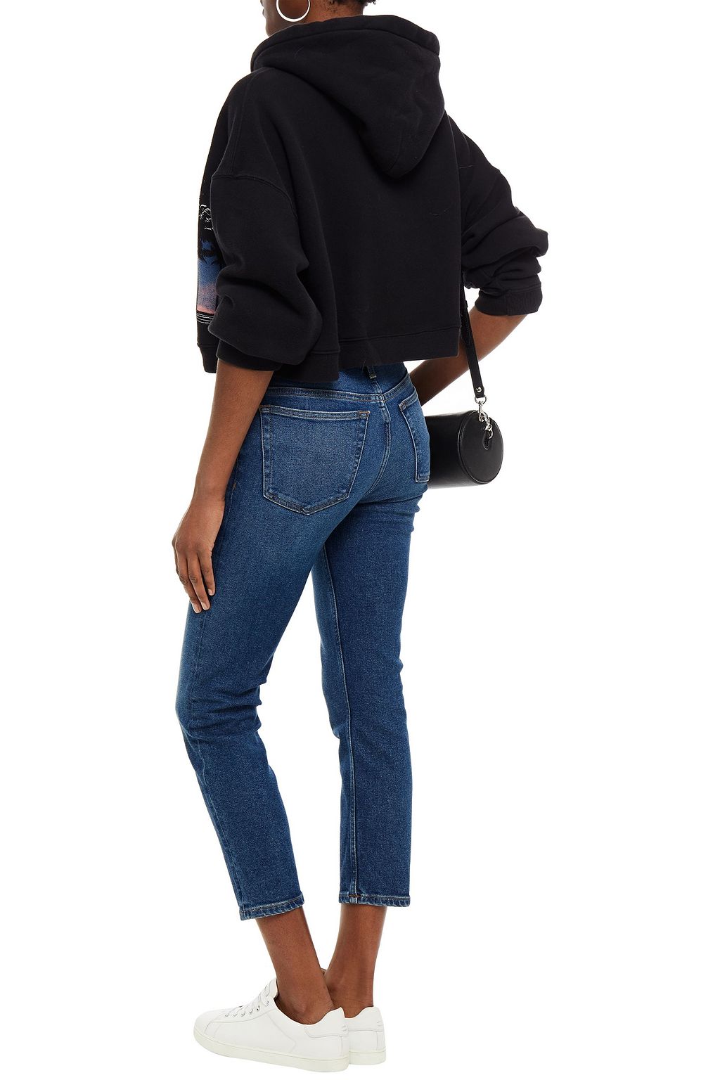 RE/DONE Cropped mid-rise slim-leg jeans