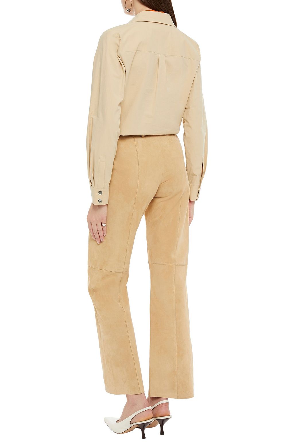 ACNE STUDIOS Suede bootcut pants