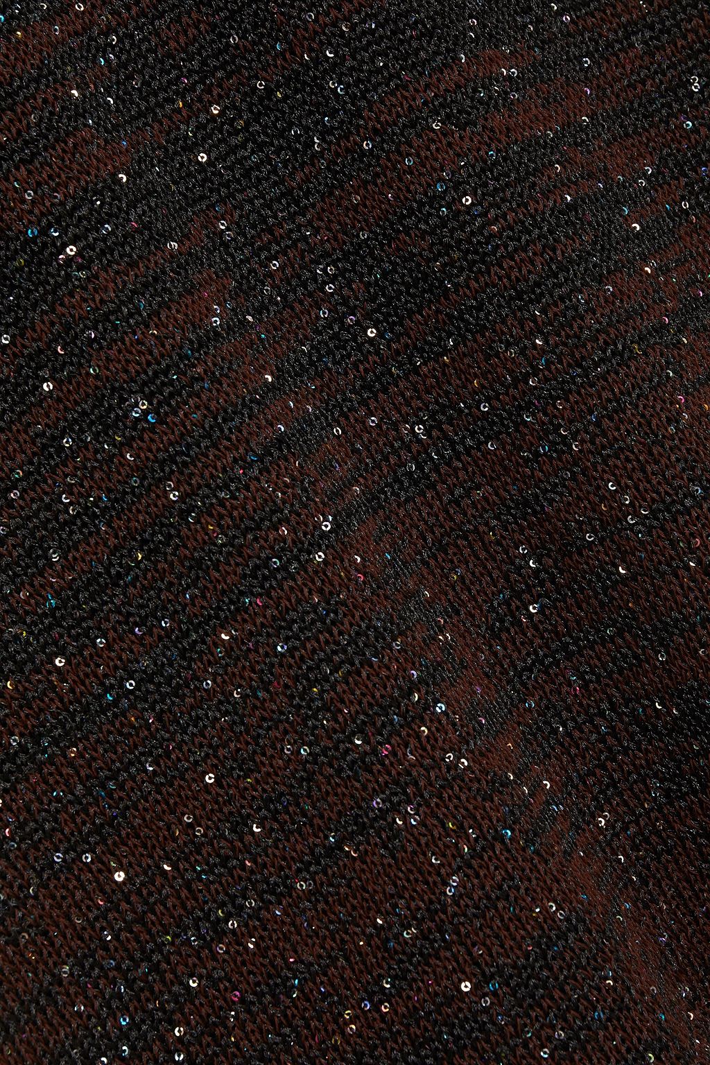 M MISSONI Sequin-embellished mélange crochet-knit tank