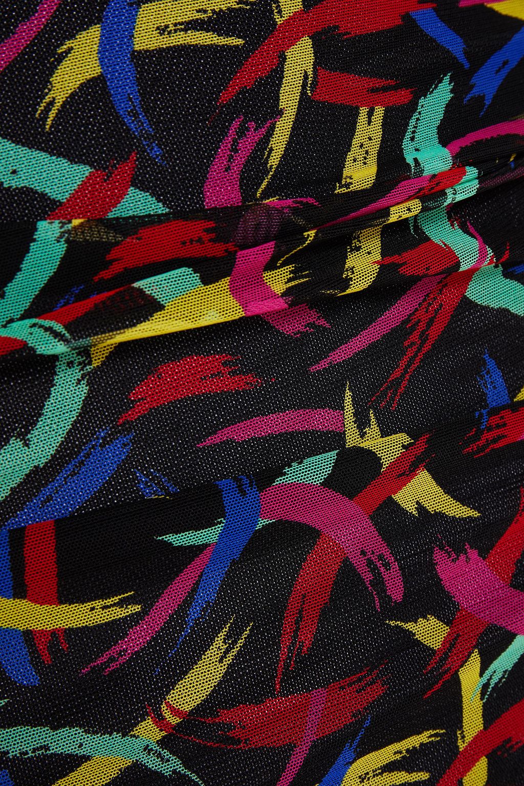 M MISSONI Ruched printed mesh dress