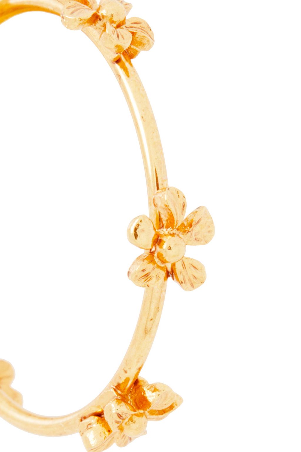 OSCAR DE LA RENTA Silver-tone hoop earrings