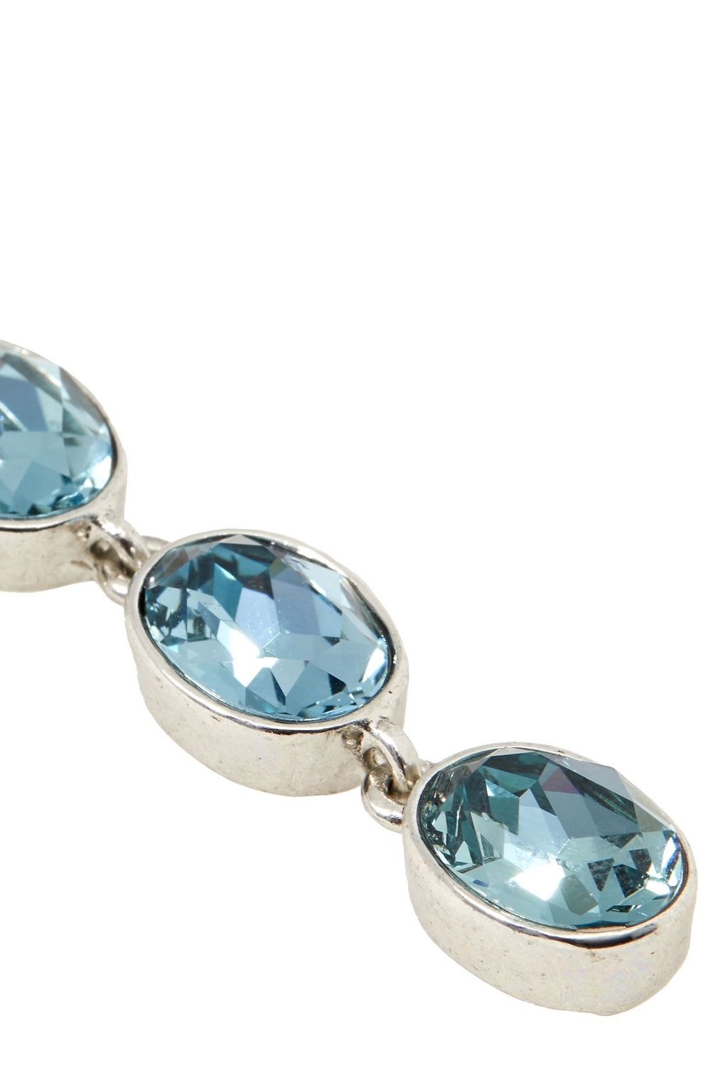 OSCAR DE LA RENTA Gold-tone crystal clip earrings