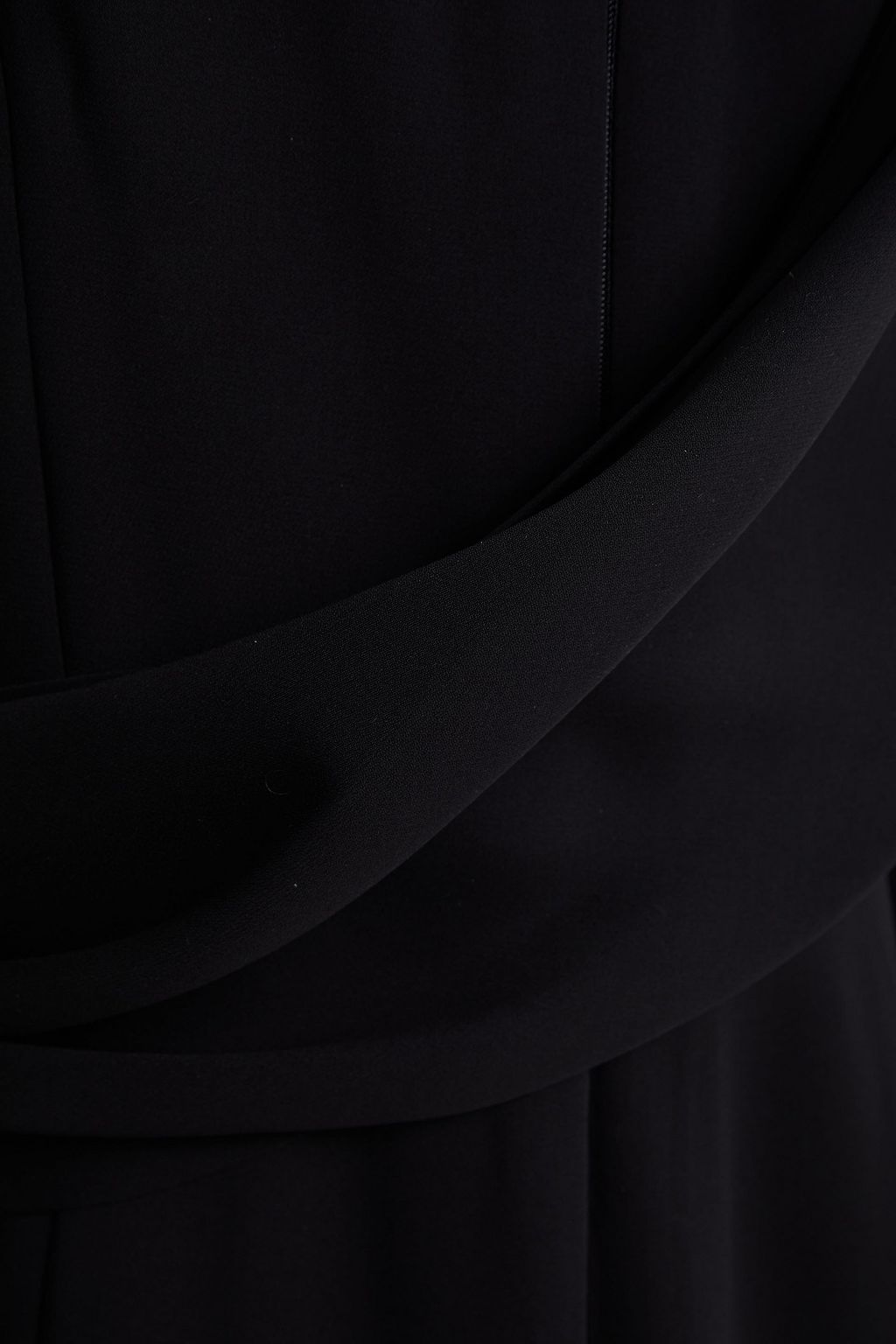 CAROLINA HERRERA Knotted draped silk-crepe gown