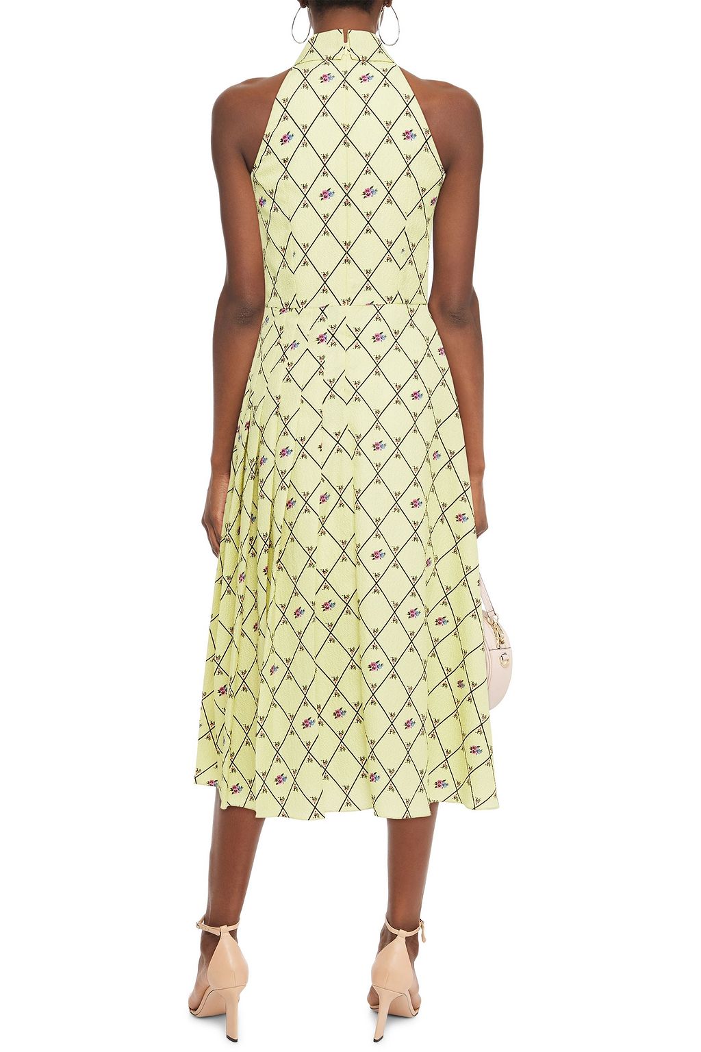 EMILIA WICKSTEAD Alvia printed textured-crepe midi dress