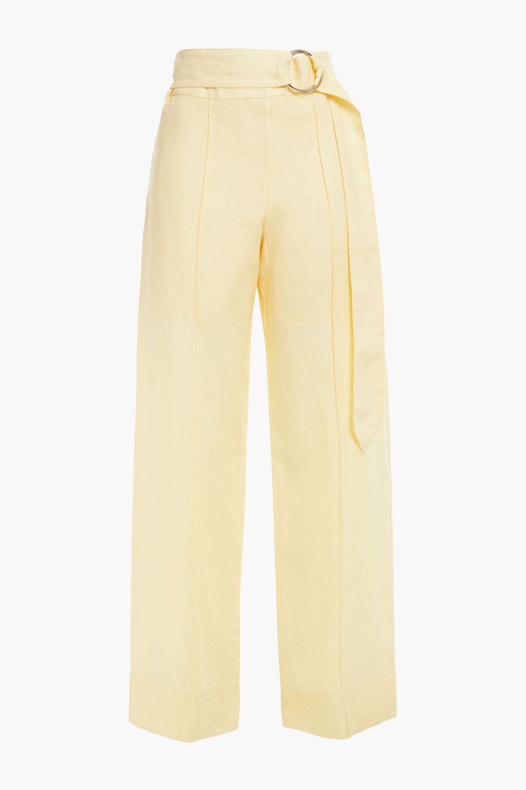yellow straight pants