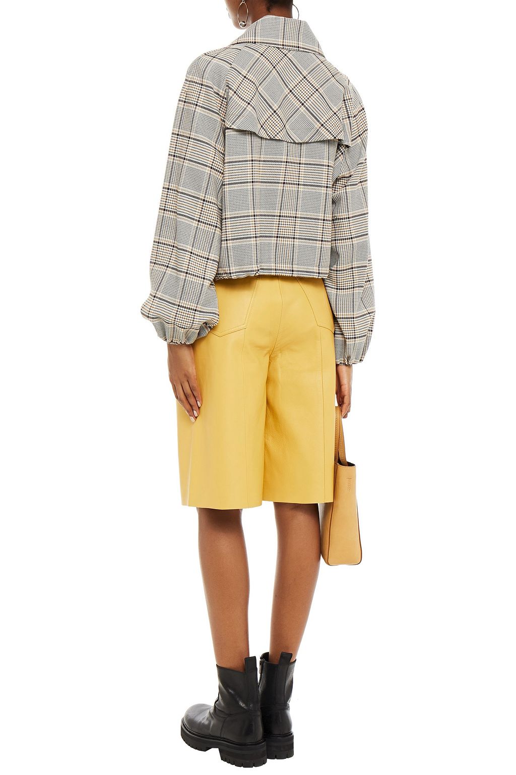 BAUM UND PFERDGARTEN Blair gathered Prince of Wales checked woven jacket