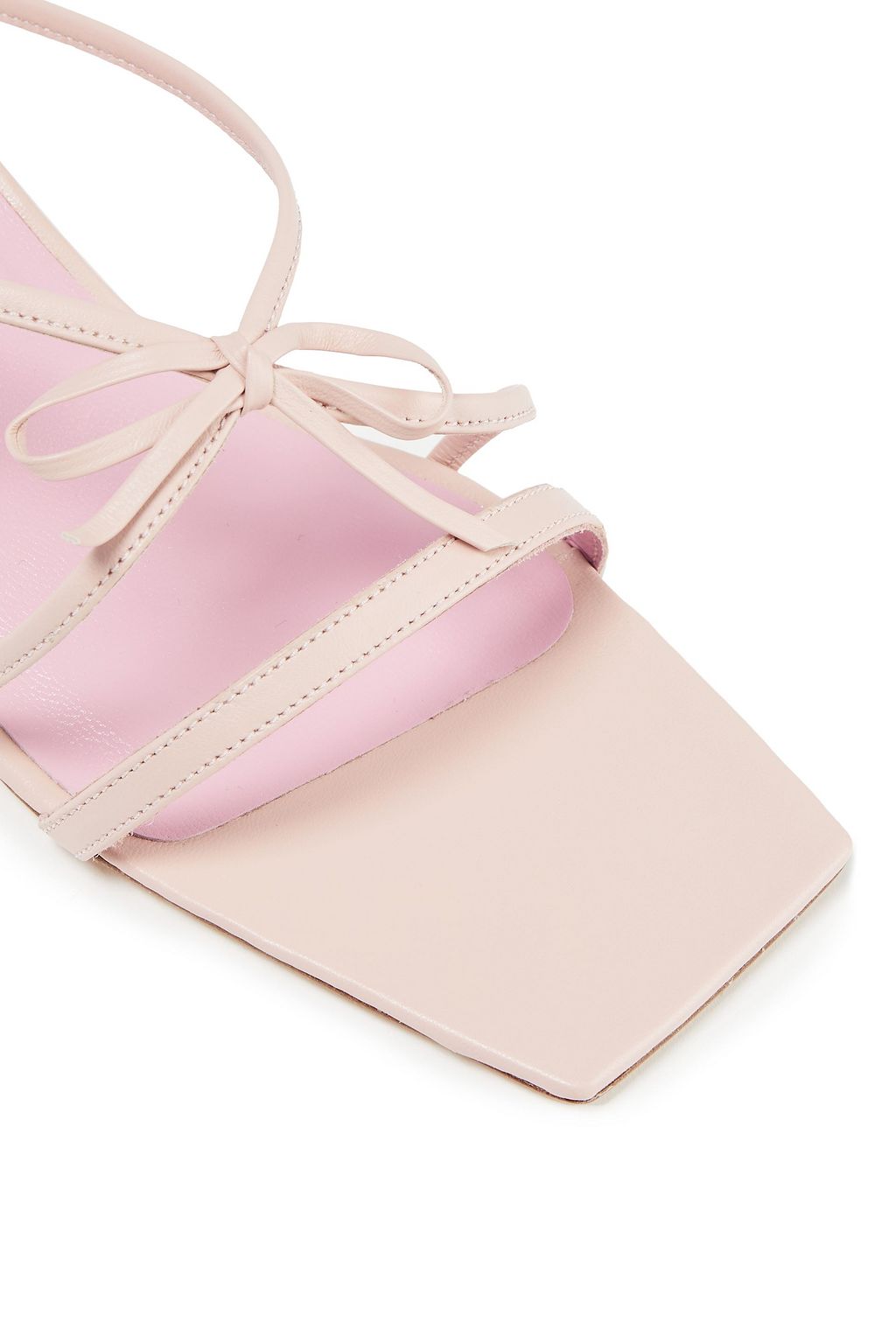 BY FAR January bow-embellished leather mules