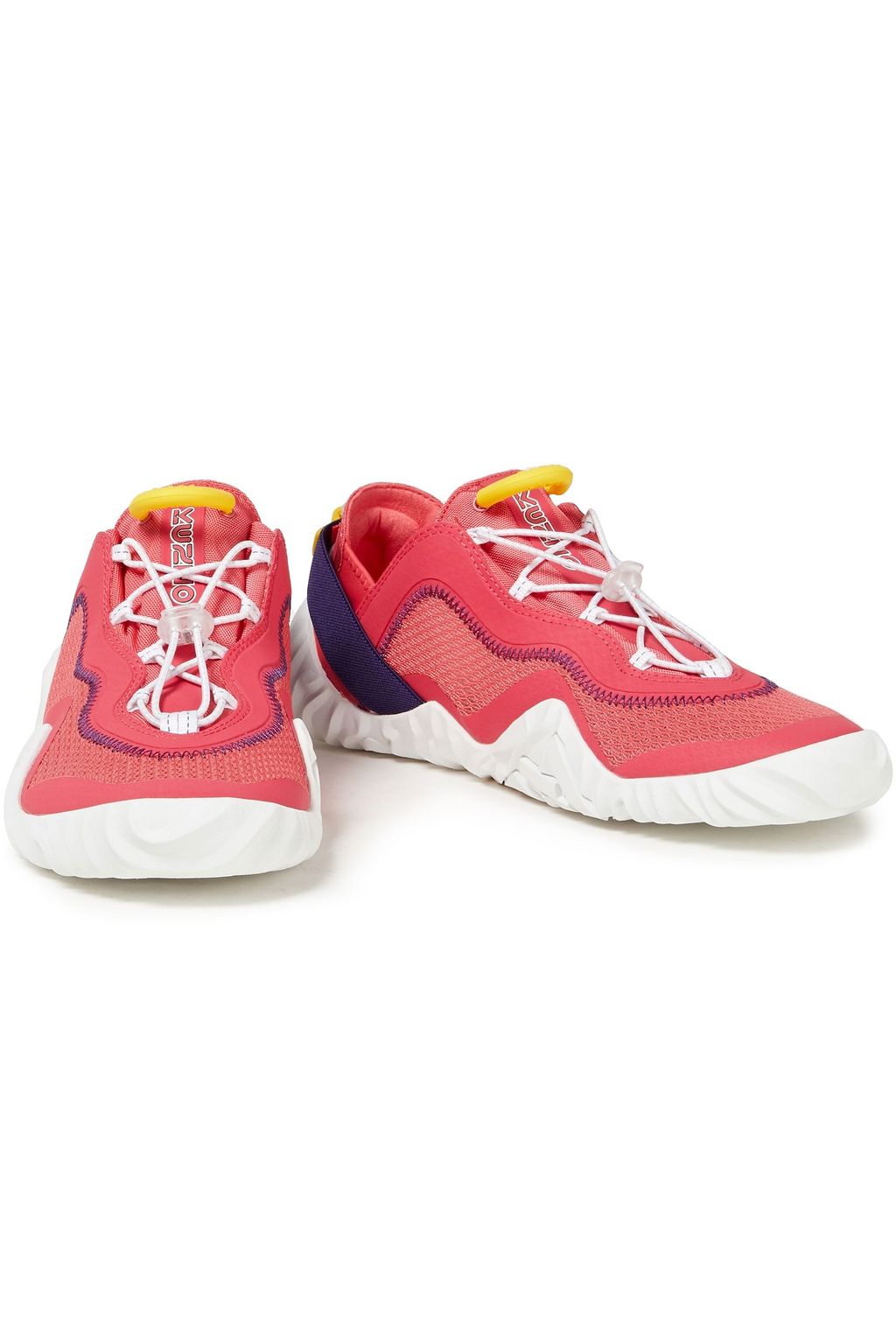 KENZO Wave canvas-paneled mesh sneakers