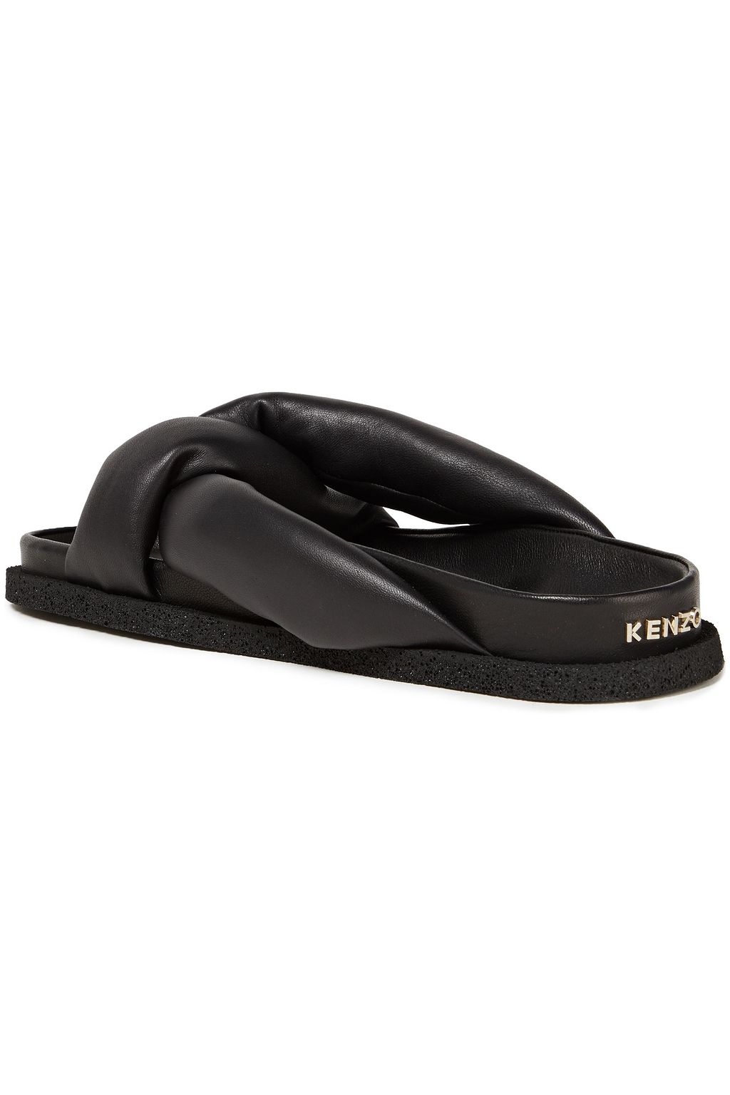 pilcro twisted leather slides