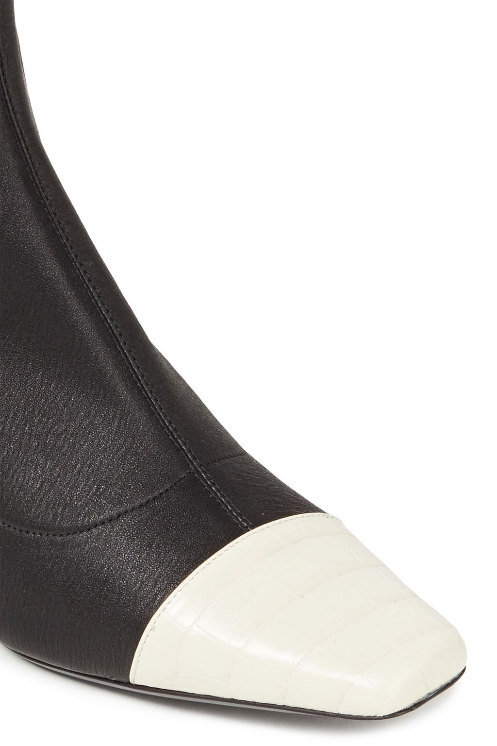 BY FAR Karl two-tone leather ankle boots