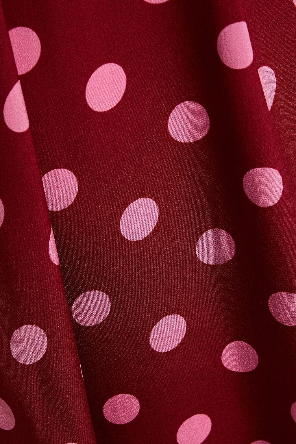 ZIMMERMANN Midikleid aus Crêpe de Chine aus Seide mit Rüschen