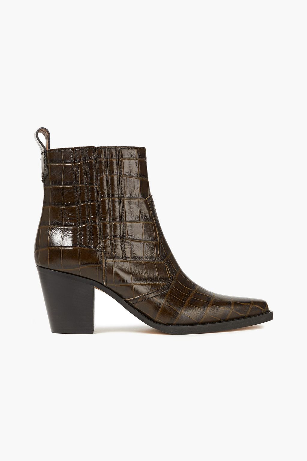 ganni croc boots