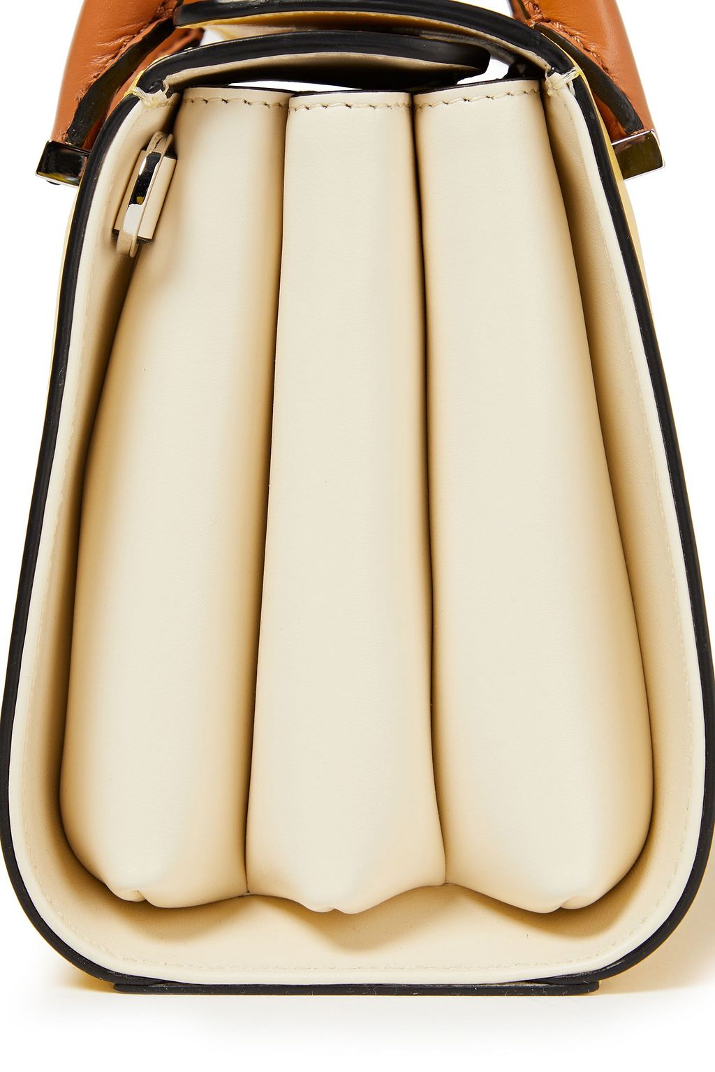 SERAPIAN Villa two-tone leather tote