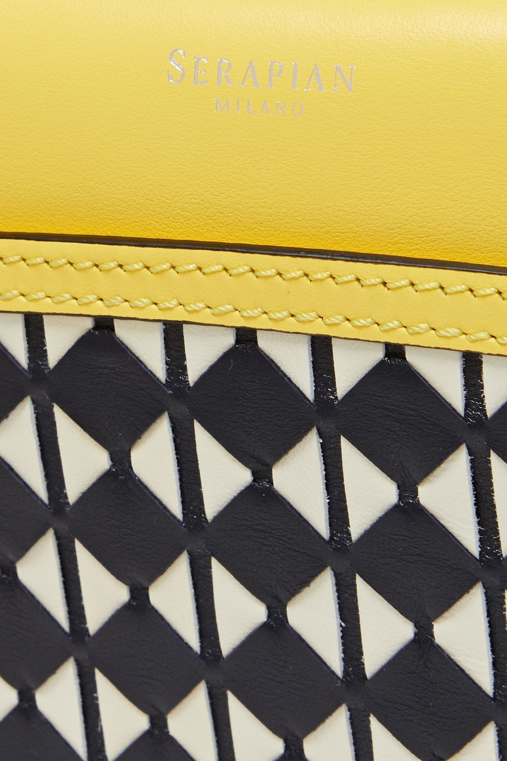 SERAPIAN Mosaico leather shoulder bag