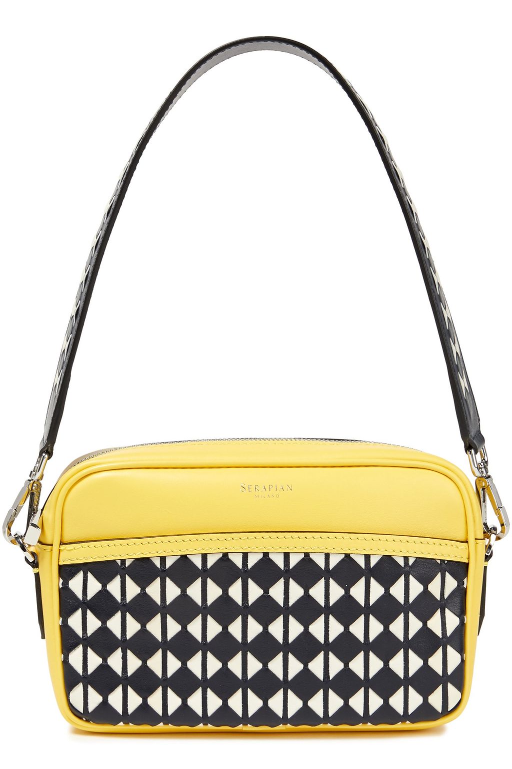 SERAPIAN Mosaico leather shoulder bag