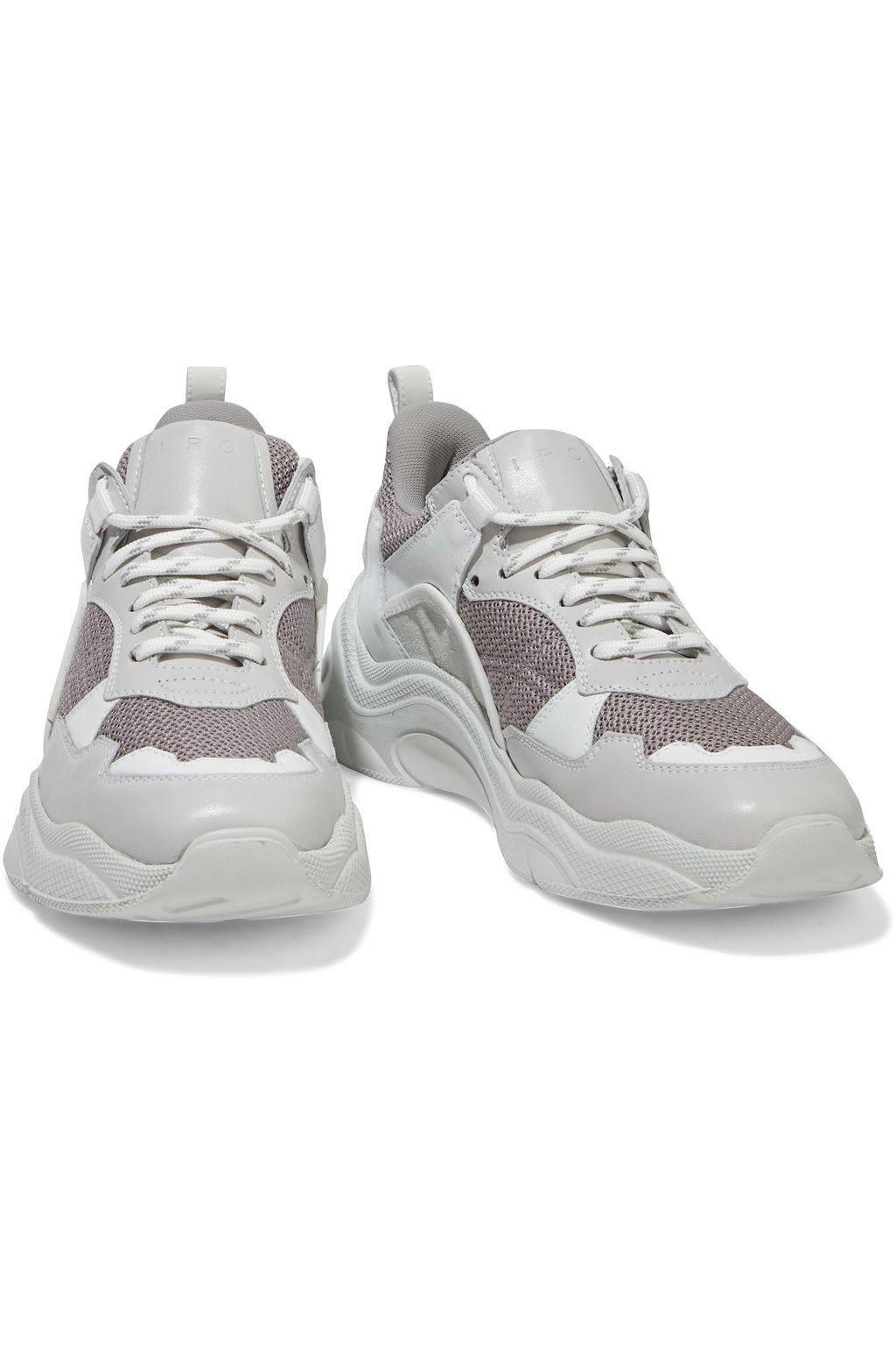 IRO Curve Runner mesh, nubuck and leather sneakers